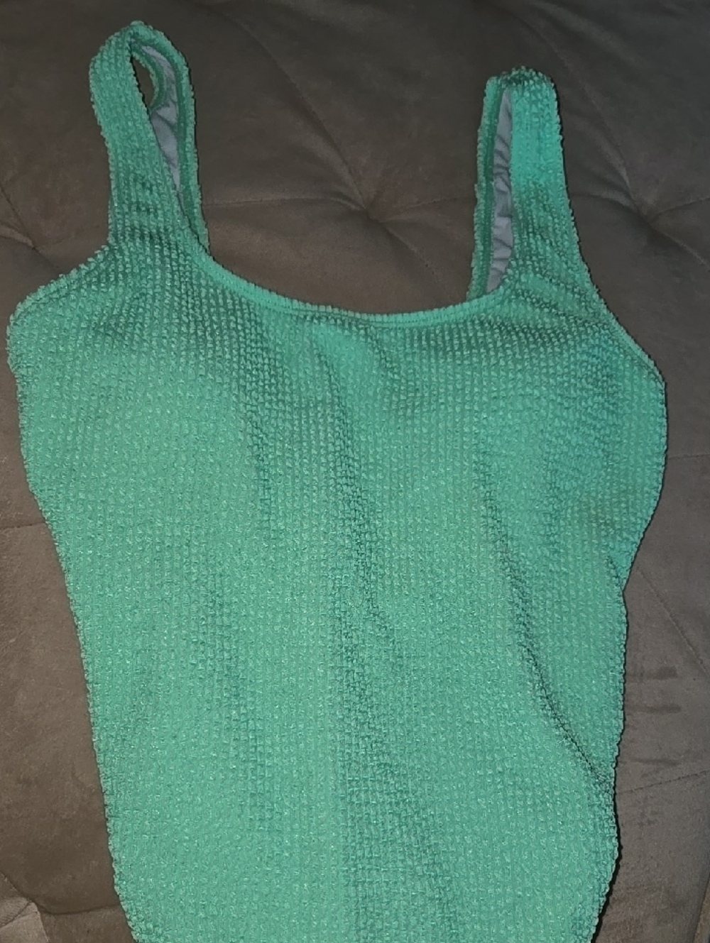 Neon Green One Piece Swimsuit - Picture 3 of 4
